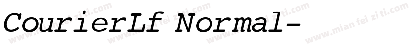 CourierLf Normal字体转换